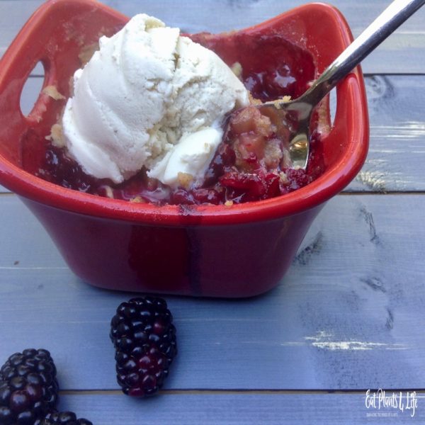 berry apple crisp; 5