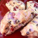 Vegan Strawberry-Chocolate Chip Scones
